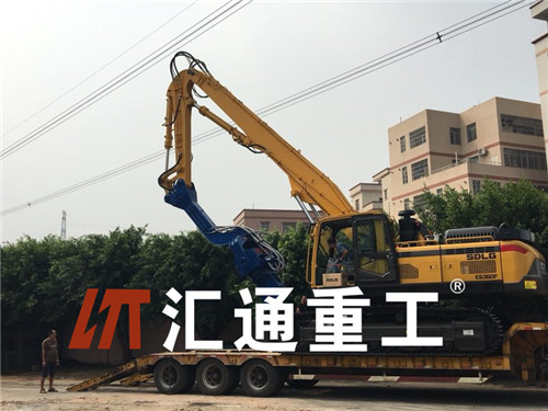 挖掘機打樁臂、打樁臂、打樁錘、挖掘機打樁臂廠家