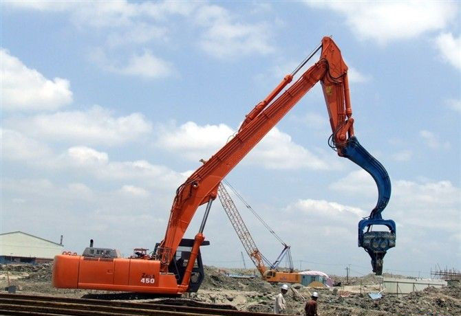 挖掘機(jī)打樁臂、打樁臂、打樁錘、挖掘機(jī)打樁臂廠家