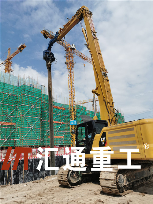 挖掘機打樁臂、打樁臂、打樁錘、挖掘機打樁臂廠家