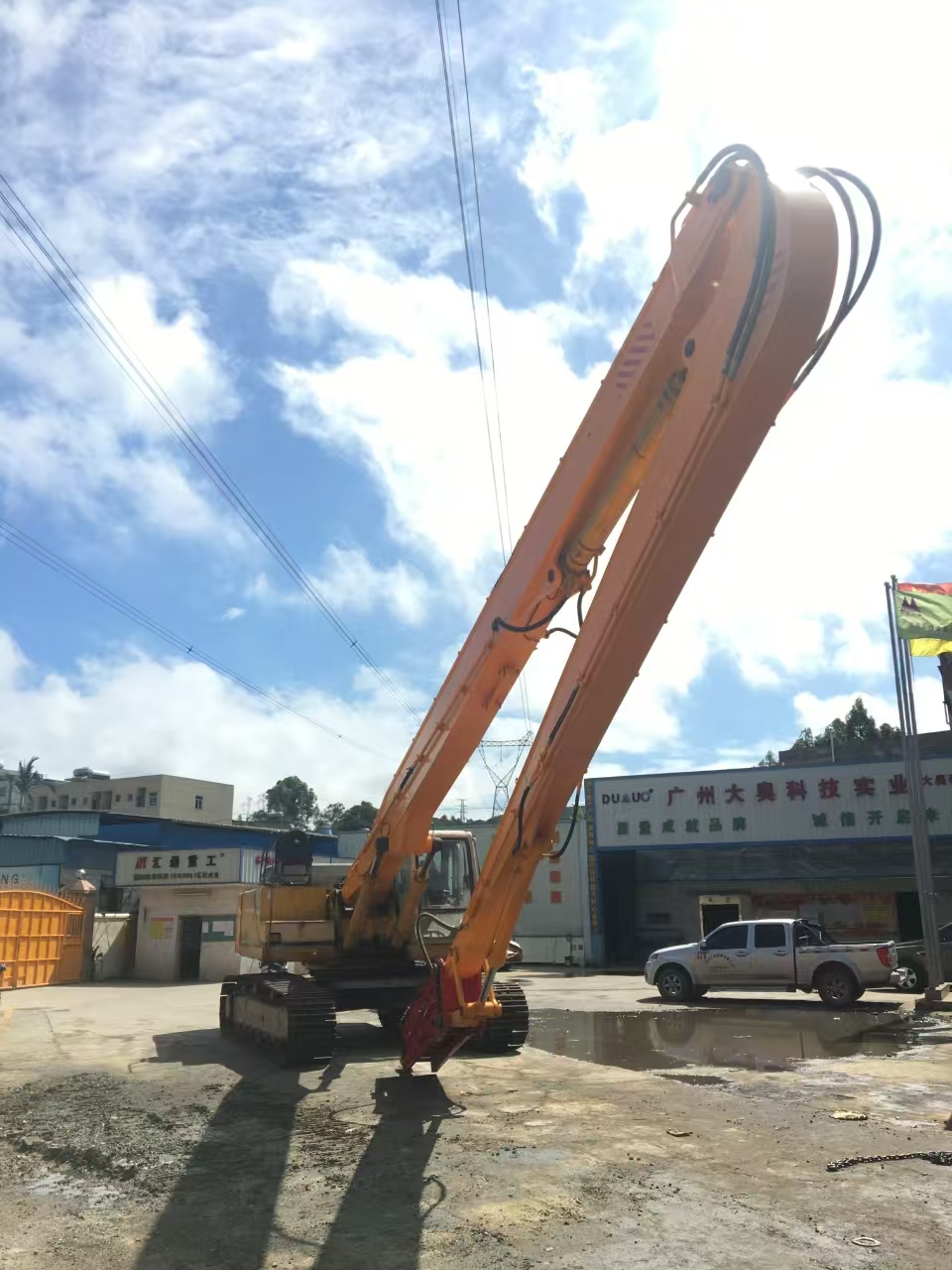 挖掘機(jī)打樁臂、打樁臂、打樁錘、挖掘機(jī)打樁臂廠家